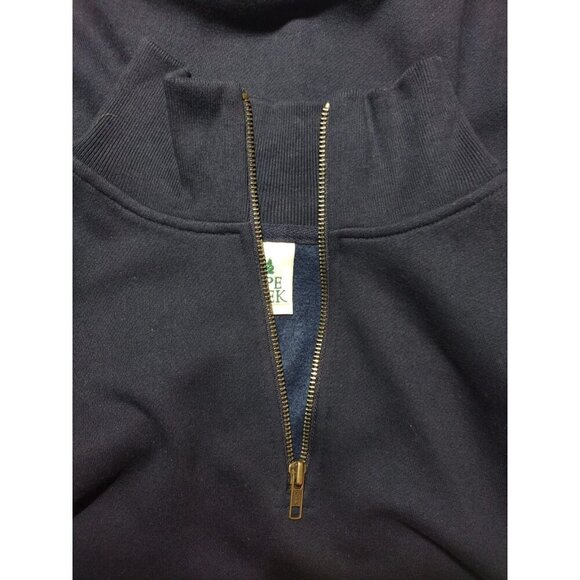 Vintage Cape Cod 1/4 Zip Navy Pullover Sweatshirt Unisex Size L. - Picture 4 of 7